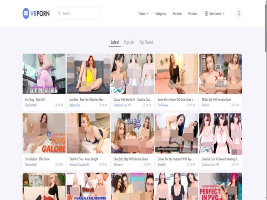 Kajian VR-PornTube, tapak yang merupakan salah satu daripada banyak Tapak Porn VR Percuma yang popular