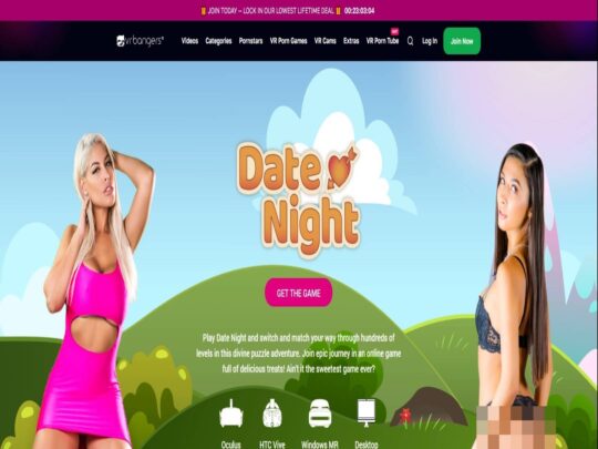 סקירת VRBangers Date Night, אתר שהוא אחד ממשחקי פורנו VR פופולריים רבים