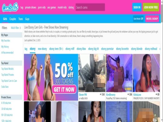 CamSoda Ebony Picture