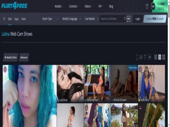 סקירת Flirt4Free Latina, אתר שהוא אחד ממצלמות הסקס הלטיניות החיות הפופולריות הרבות