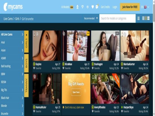 תמונה ברונטית של MyCams