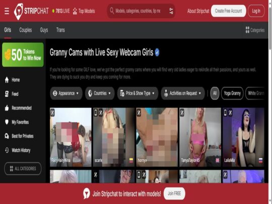 Stripchat Granny review, a site that is one of many popular Live Granny Sex Cams