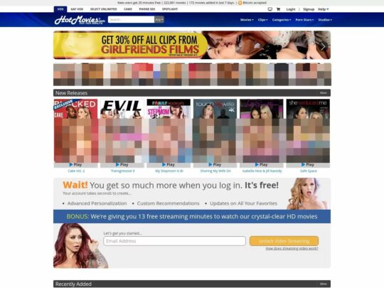 Ulasan HotMovies, situs yang merupakan salah satu dari sekian banyak Situs Porno VOD yang populer