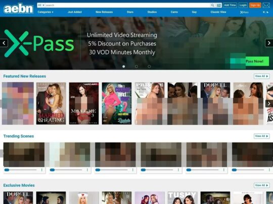 Review AEBN, situs yang merupakan salah satu dari sekian banyak Situs Porno VOD yang populer