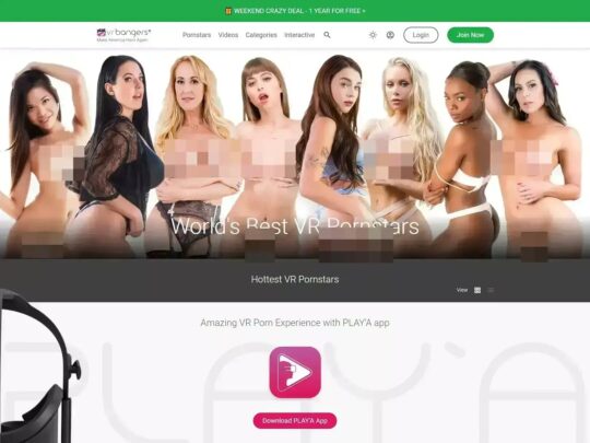 بررسی VRBangers، سایتی که یکی از سایت‌های محبوب پورن واقعیت مجازی است