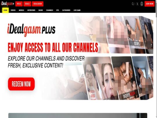 IDealgasm Plus -arvostelu, sivusto, joka on yksi monista suosituimmista premium-pornosivustoista