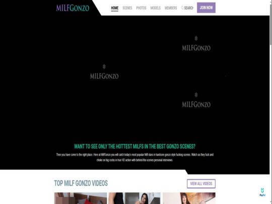 Milf Gonzo review, a site that is one of many popular Premium Milf Porn Sites