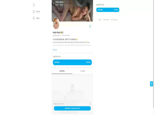 Holly's World review, a site that is one of many popular Free Onlyfans Accounts