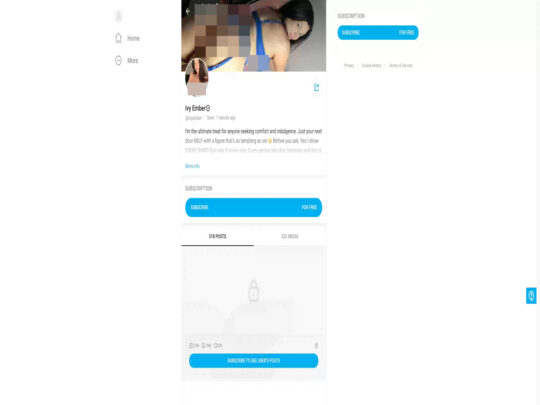 Ivy Ember review, a site that is one of many popular Free Onlyfans Accounts
